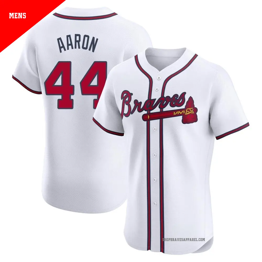 MILWAUKEE/ATLANTA Braves 1963 Hank Aaron CREAM Throwback Jersey Size XXL NWT popular